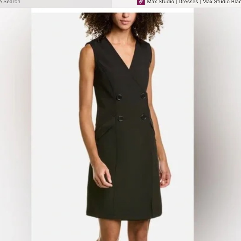 Max Studio Double Breasted Tuxedo dress Sz XL NWT
